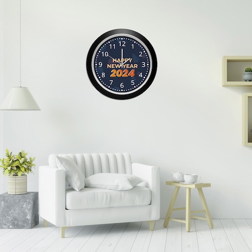 Buy The Pulse Navy Blue New Year Clock