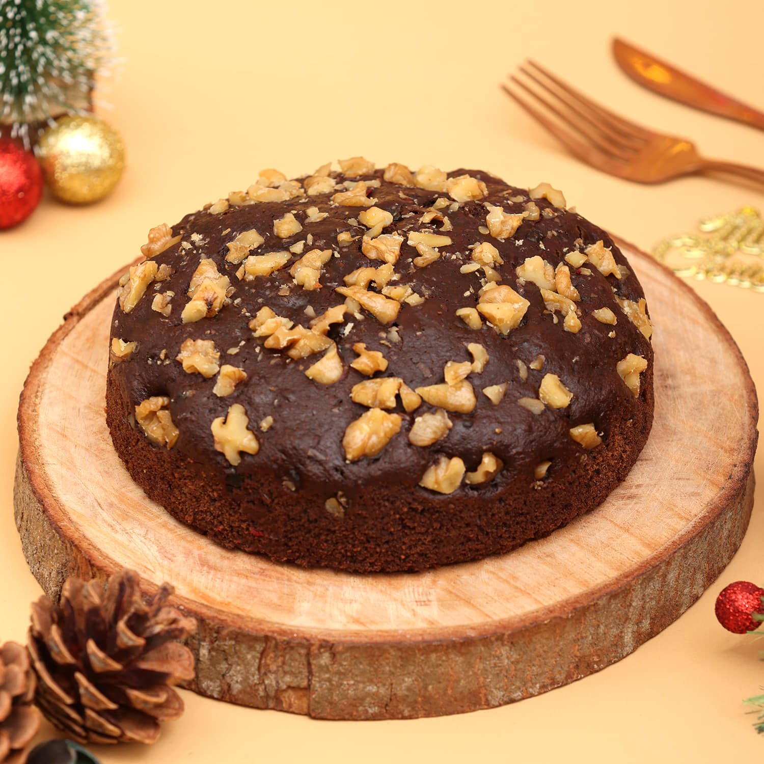 Healthy Vegan Christmas Fruits Plum Cake| Order Online Delivery Mumbai –  Sentient Steps - Healthy Vegan Cakes