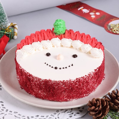 Red Velvet Santa Cake