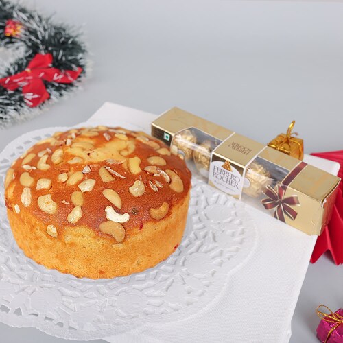 Buy Plum Cake With  Small Ferrero Rocher