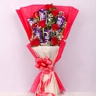 Graceful Roses and Chocolate Arrangement