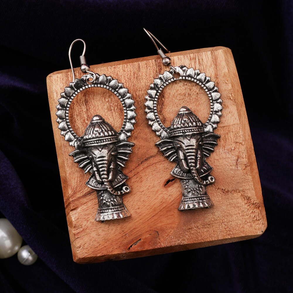 Ganesh earrings hot sale