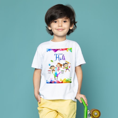 Buy Kids Happy Holi Tshirt