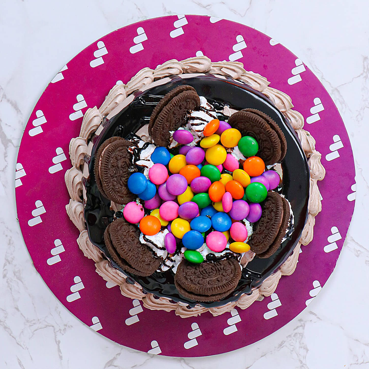 Tempting Chocolate Kitkat Gems Cake | Yummy cake