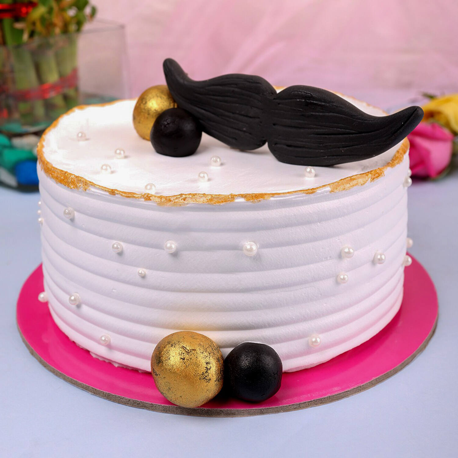 Lil Man Moustache Cake
