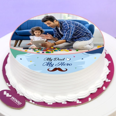 Father Day Photo Cake