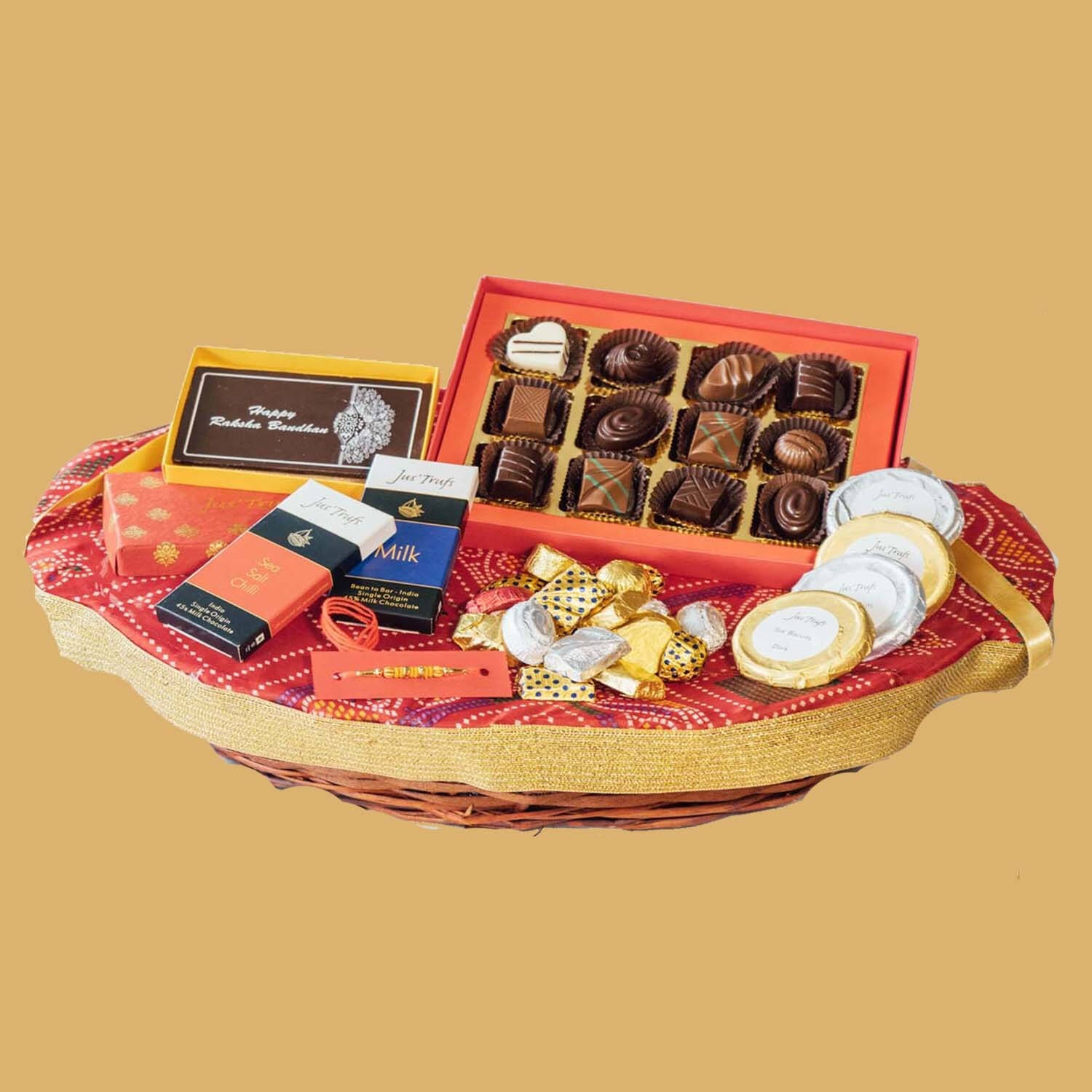 RAKHI HAMPER | Handmade hamper, Chocolate hampers, Themed gift baskets