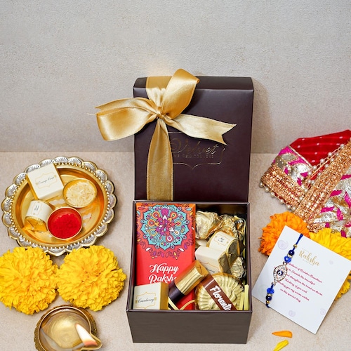 Buy Tempting Choco And Rakhi Hamper