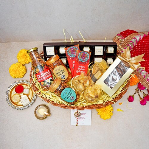 Buy Bro Sis Chocolate And Rakhi Hamper