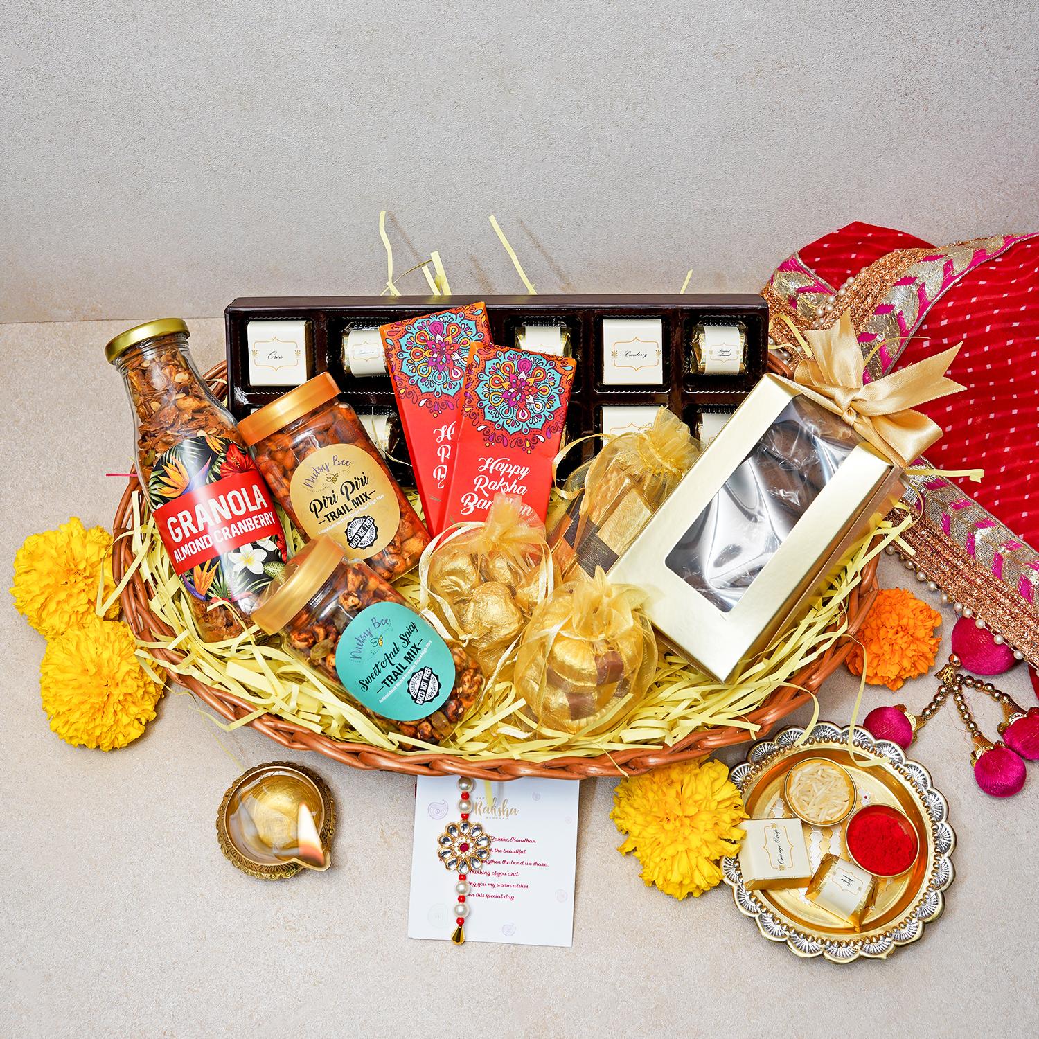 Wholesome Rakhi Gift Hamper by Healthy Treat - HEALTHY TREAT