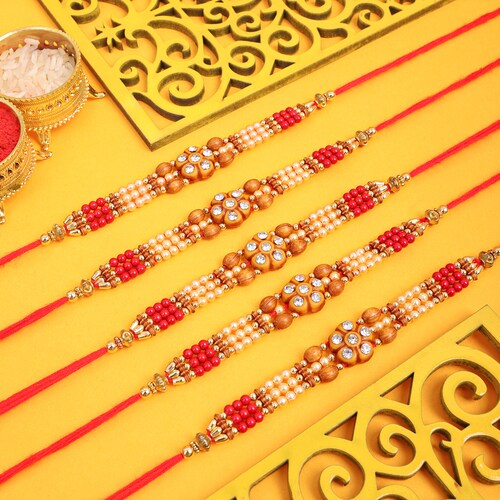 Buy Beautiful Flower Rakhi Set Of 5