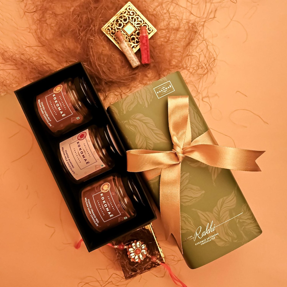 Rich Nutty Kokomae Chocolate And Rakhi Gift Hamper Winni
