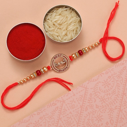 Buy Best Bhaiya Mosteches Rakhi