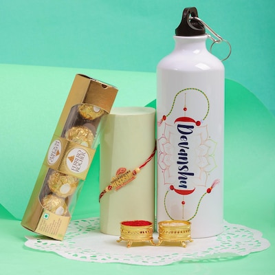 Divine Krishna Rakhi With Personalized Bliss Box
