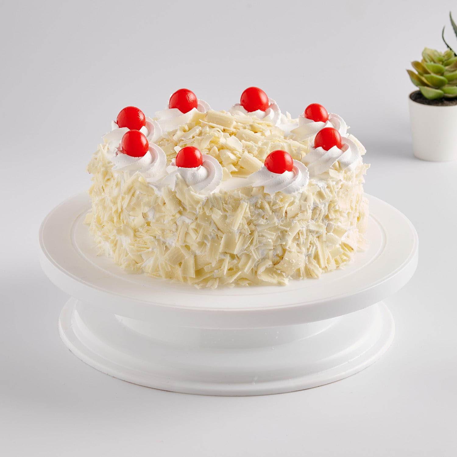 White forest cake | white forest cake design - YouTube