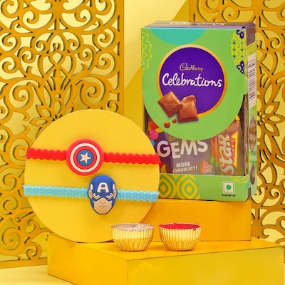Avengers Rakhi Duo With Sweet Treats