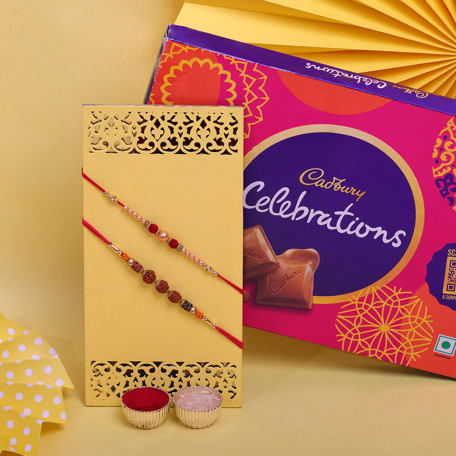 Cadbury Celebration Chocolate Pack and Kaju Katli Box
