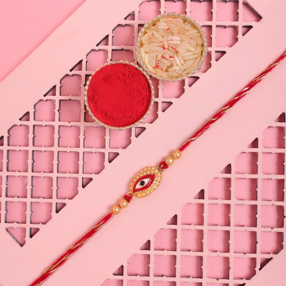 Pearlized Evil Eye Rakhi | Winni