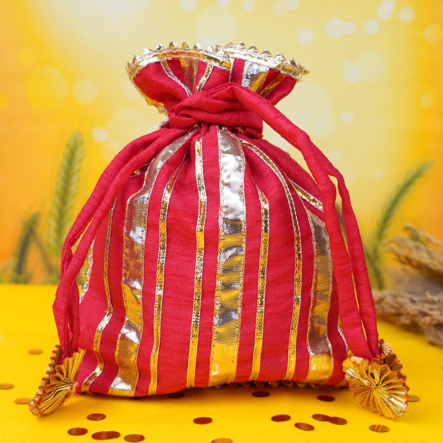 Lohri Damask Drawstring Design Favor Bags for Wedding Favours Bhaji  Nishaani Mehendi Dholki Nikah Bidh Kanjak Navratri Gift - Etsy Denmark