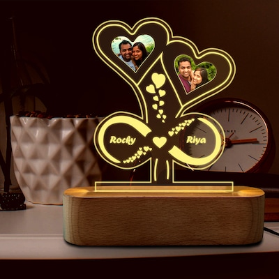 Personalized Radiance of Love Led Lamp