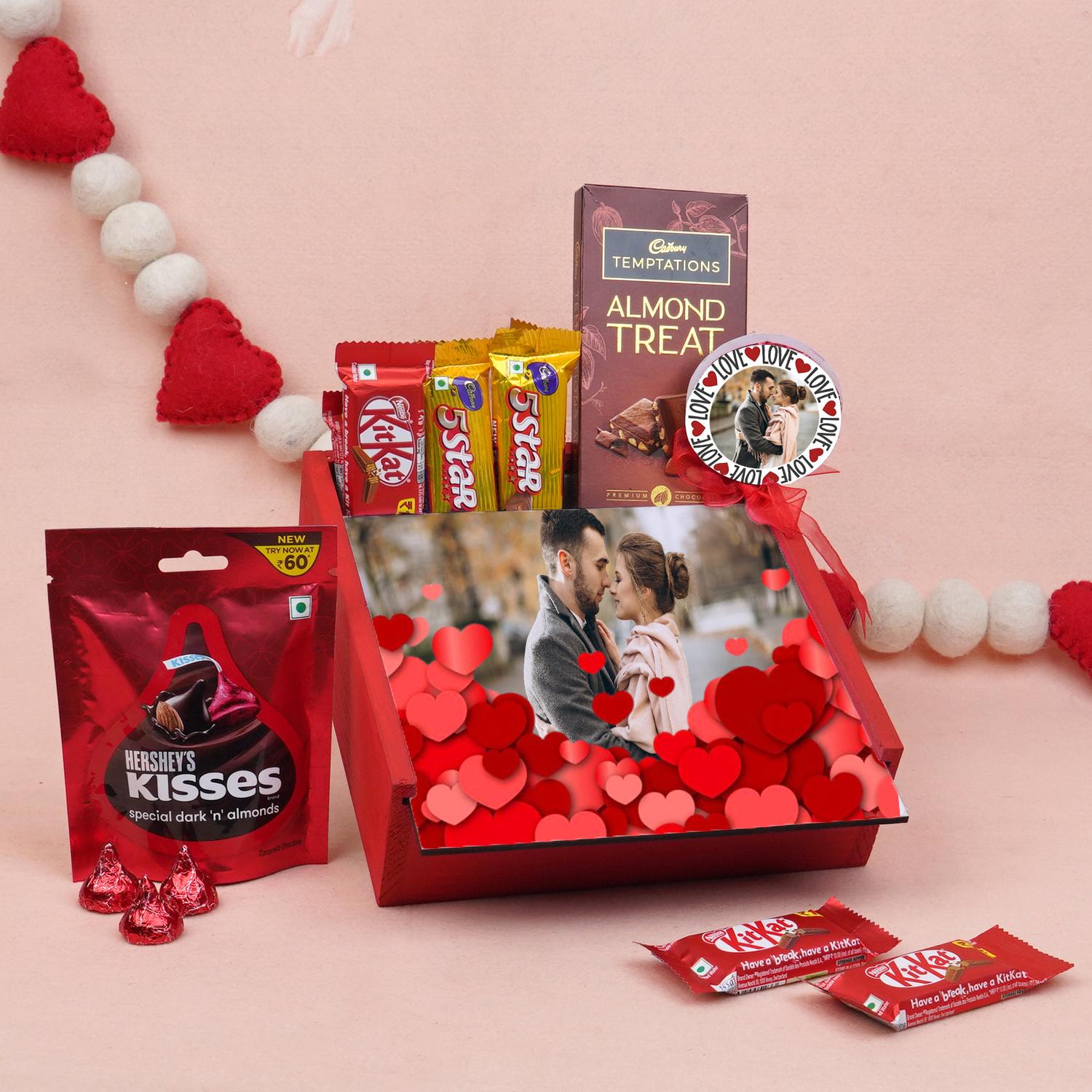 Valentine chocolate. Masterpieces in the form of delicious chocolate  creations