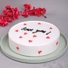 Love You Pineapple Round Cake