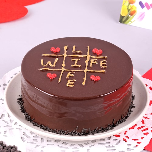 Buy Wife Special Chocolate Truffle Cake