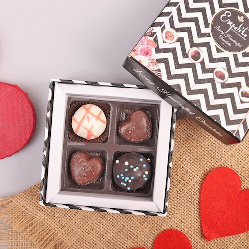 Buy Best Truffle Chocolate Gift Box 4 Pcs