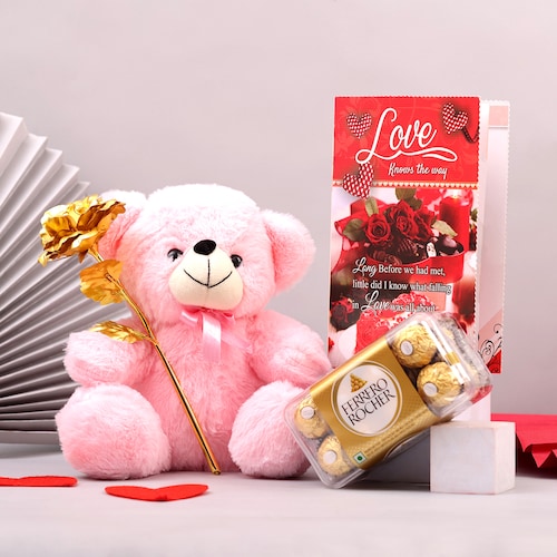 Buy Romantic Treasures of Teddy with Ferrero Rocher