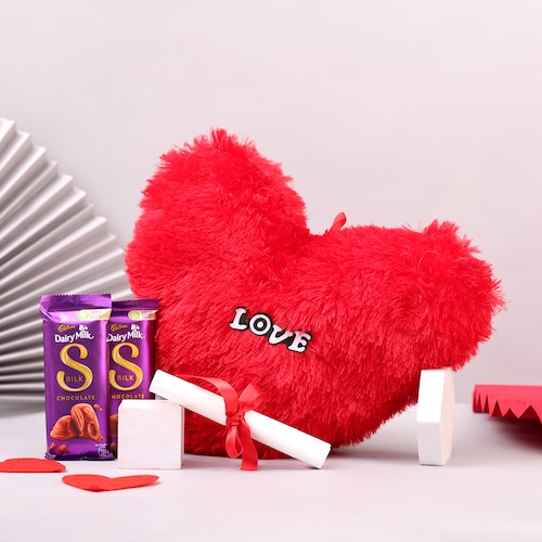 Buy Delights of Love with Silk Chocolates