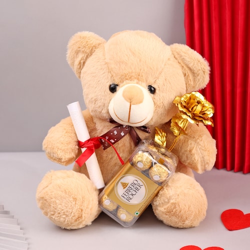 Buy Eternal Gift of Teddy and Ferrero Rocher