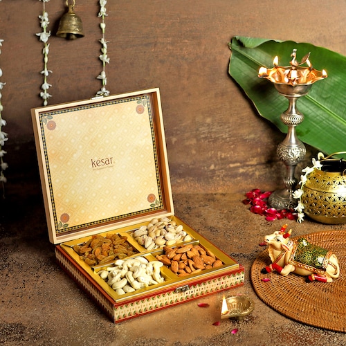 Buy Kalmkari Dry Fruit Box