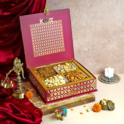 Buy Red Blossom Dry Fruit Box