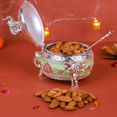 Shubh Badam Bliss in German Silver Box