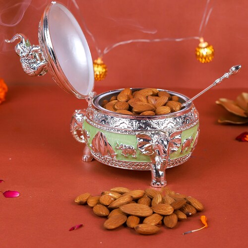 Buy Shubh Badam Bliss in German Silver Box