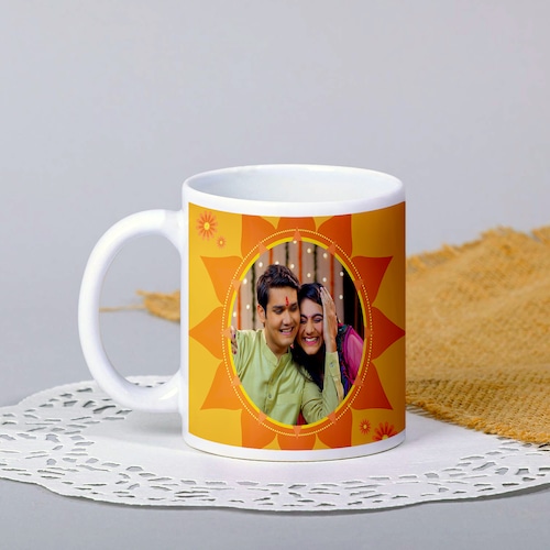 Buy Personalized Solid Diwali Ceramic Mug