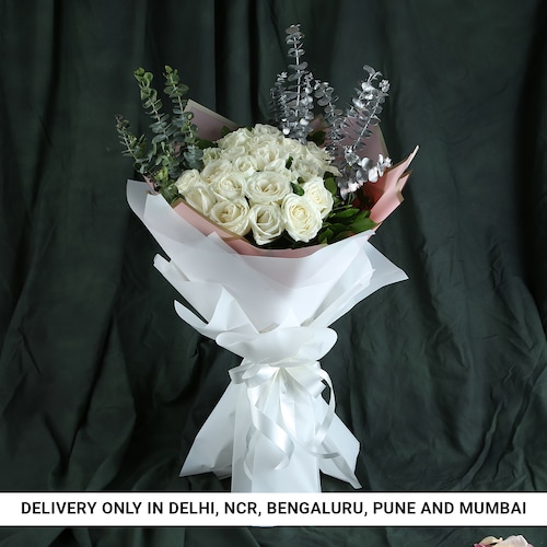 Buy Divine White Roses