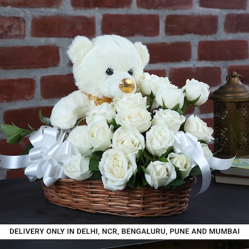 Buy Heartfelt White Roses