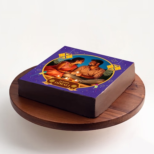 Buy Enchanting Diwali Photo Cake