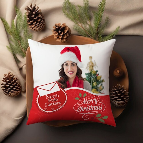 Buy Personalised Festive Snuggle Cushion