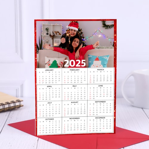 Buy Personalised Happy Vibes Calendar Card