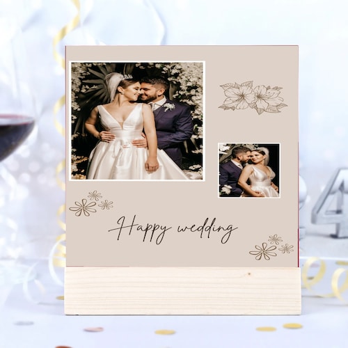 Buy Personalised Happy Wedding Frame