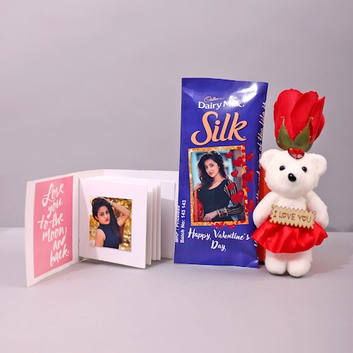 Buy Personalized Chocolate with Teddy and Photo Album