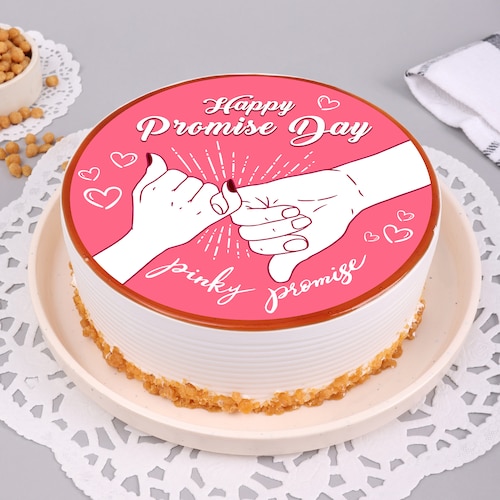 Buy Promise Day Butterscotch Poster Cake