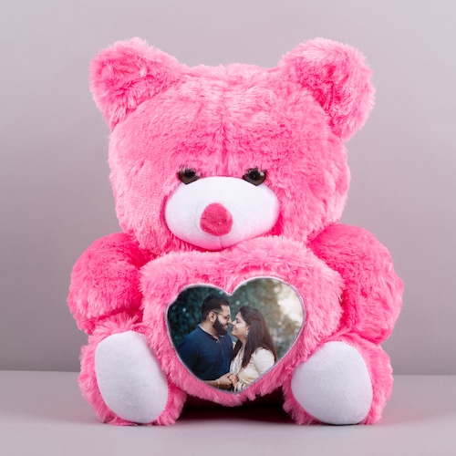 Buy Personalized Photo Teddy Bear For Couple