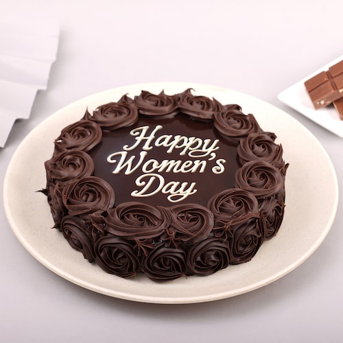Buy Womens Day Chocolate Rose Cake