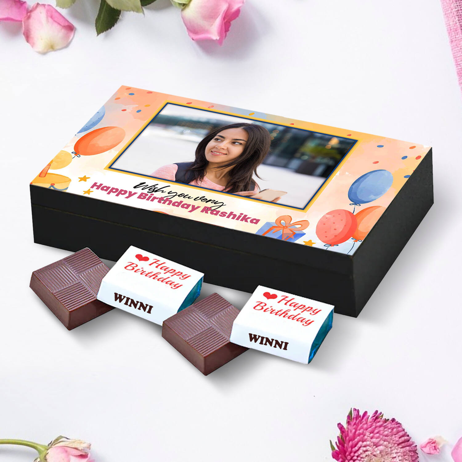 Cadbury Valentines Personalised Chocolate Gift Box with Teddy – PUSHMYCART