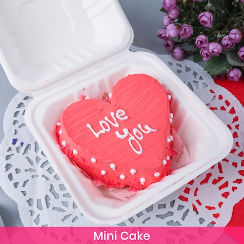 Buy Love You Mini Vanilla Cake 300 Gm