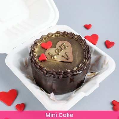 Mini Love You Chocolate Cake 300 Gm