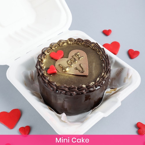 Buy Mini Love You Chocolate Cake 300 Gm